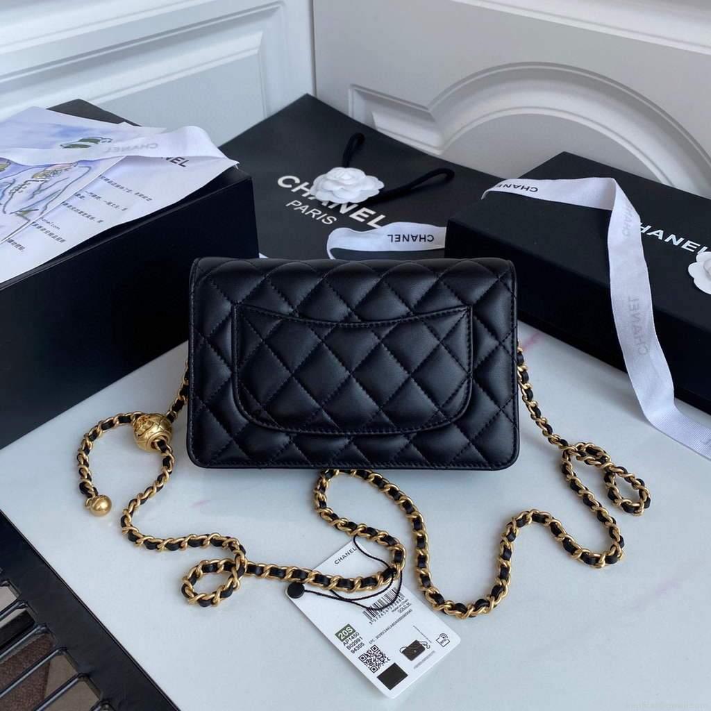 Chanel Wallet on Chain Lambskin AP1450 Black