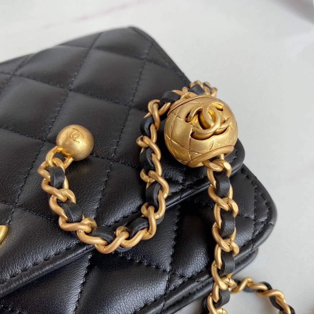 Chanel Wallet on Chain Lambskin AP1450 Black