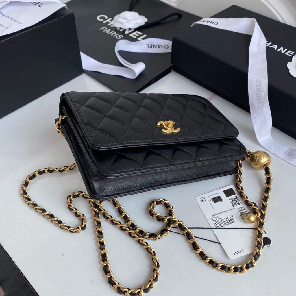 Chanel Wallet on Chain Lambskin AP1450 Black