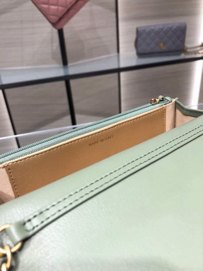 Chanel Wallet on Chain Lambskin AP1450 Light Green