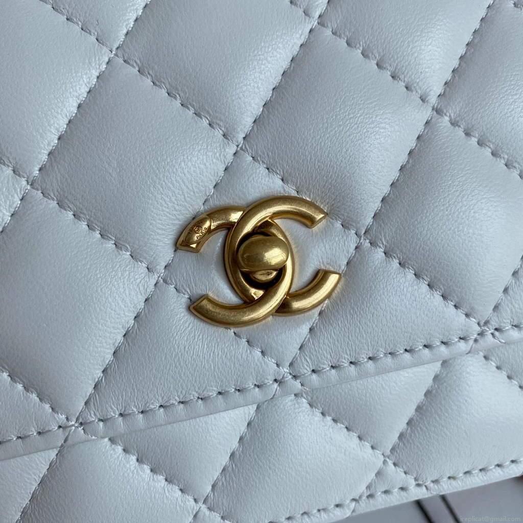Chanel Wallet on Chain Lambskin AP1450 White