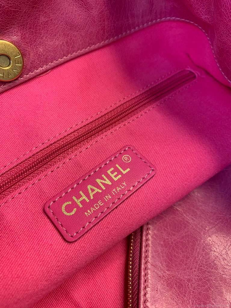 Chanel A68200 Large Chain Shopping Bag Plum
