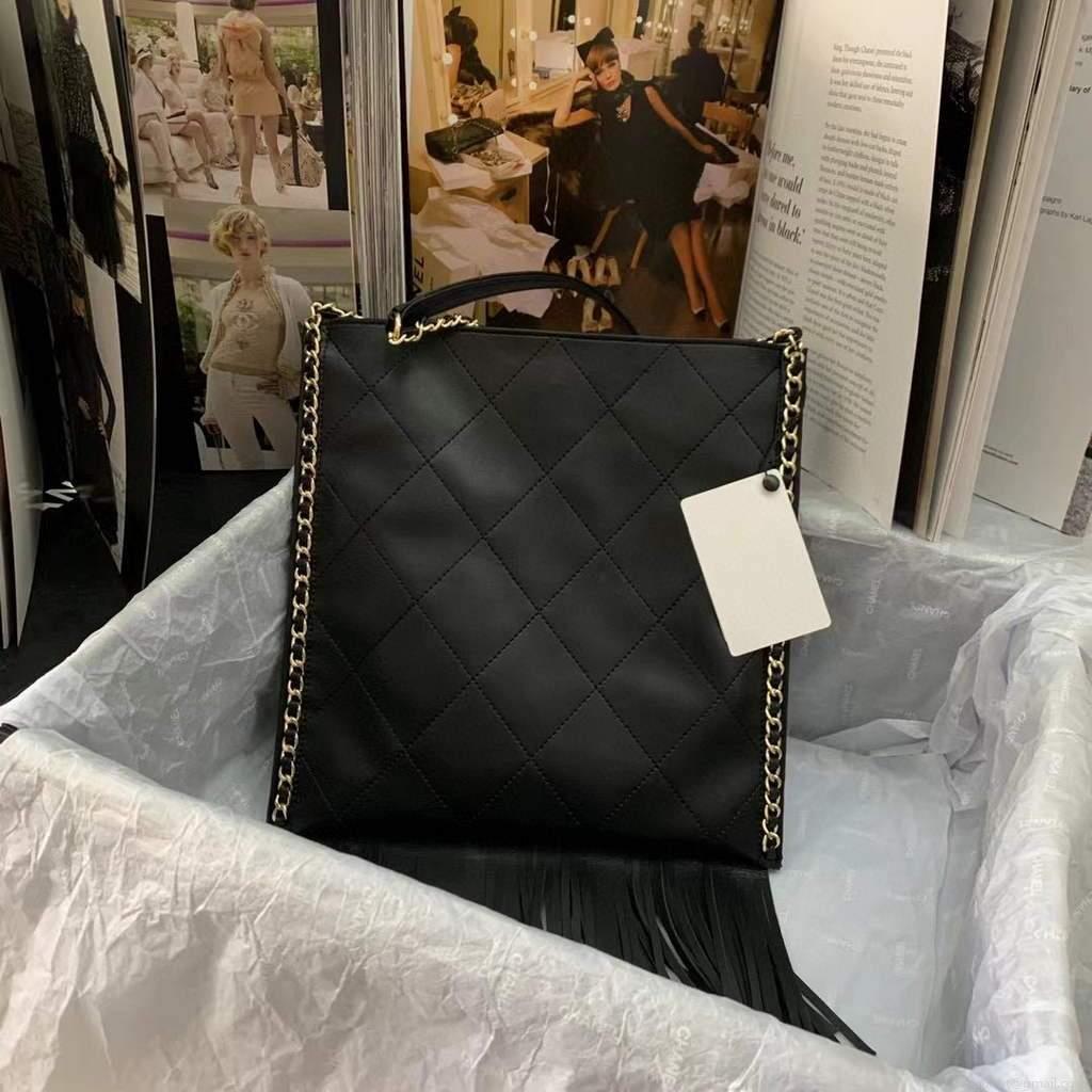 Chanel AS2956 Shopping Bag Calfskin Black