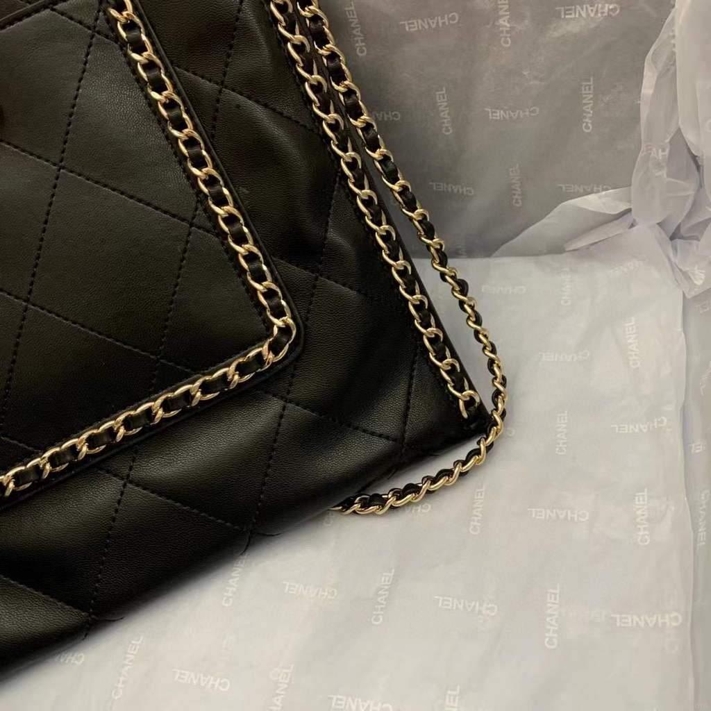 Chanel AS2973 Shopping Bag Calfskin Black