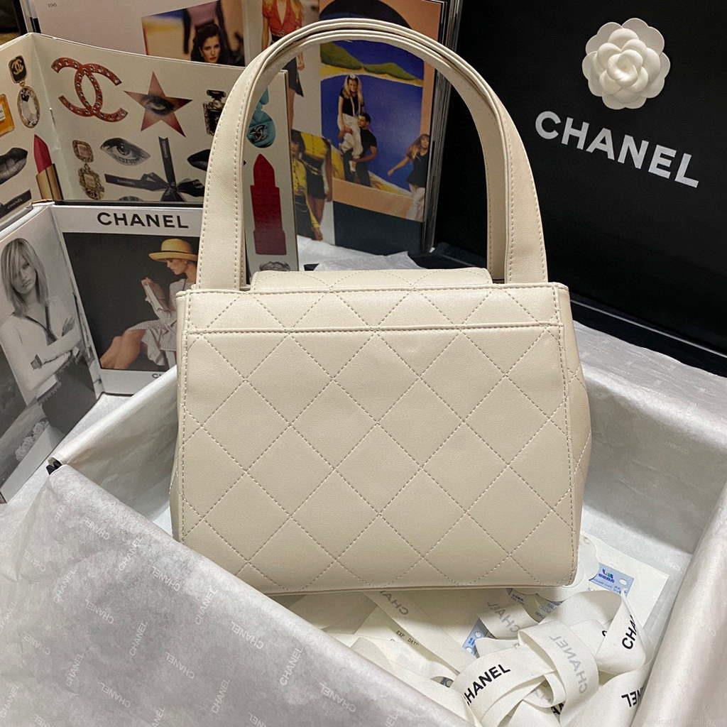 Chanel AS2457 Shoulder Shopping tote Bag Beige