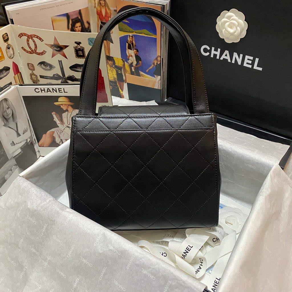 Chanel AS2457 Shoulder Shopping tote Bag Black