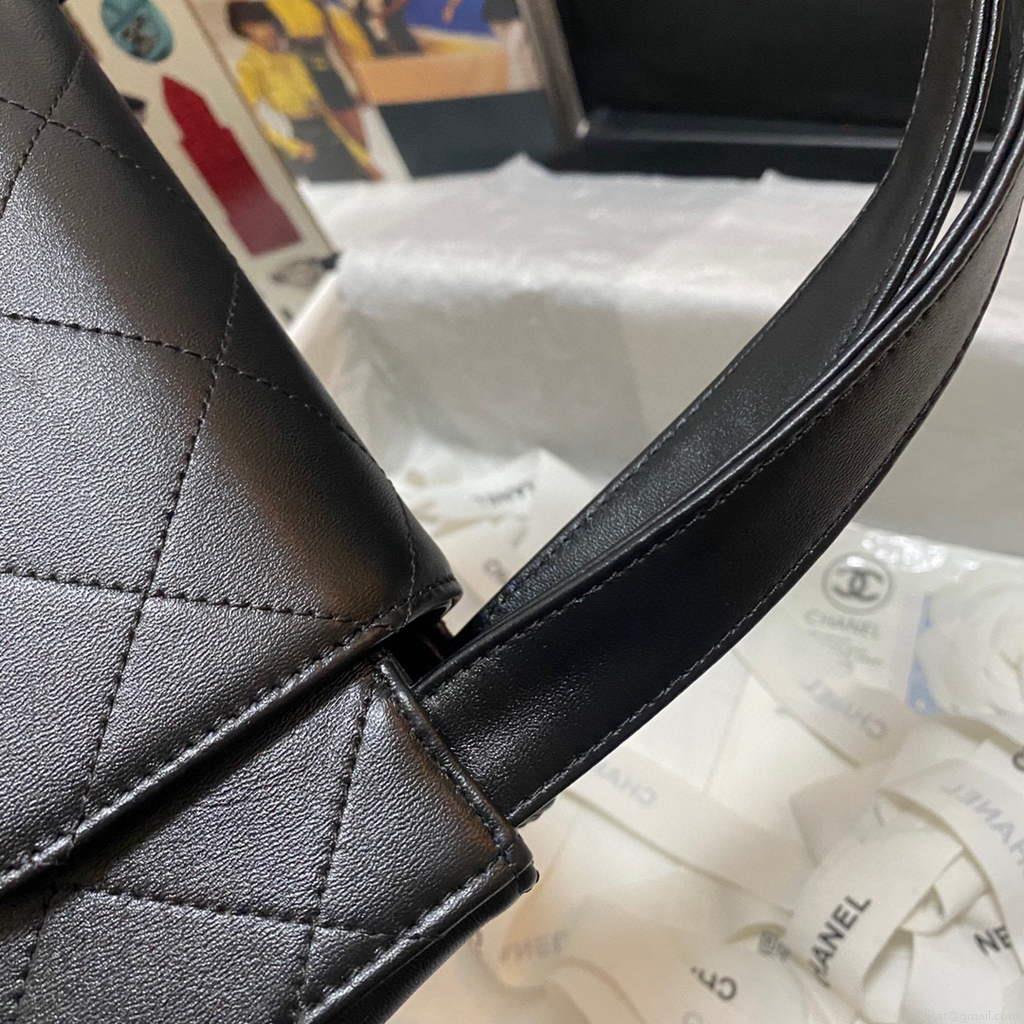 Chanel AS2457 Shoulder Shopping tote Bag Black