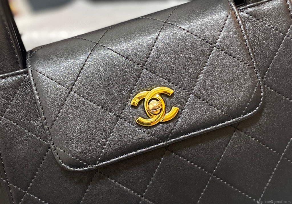 Chanel AS2457 Shoulder Shopping tote Bag Black