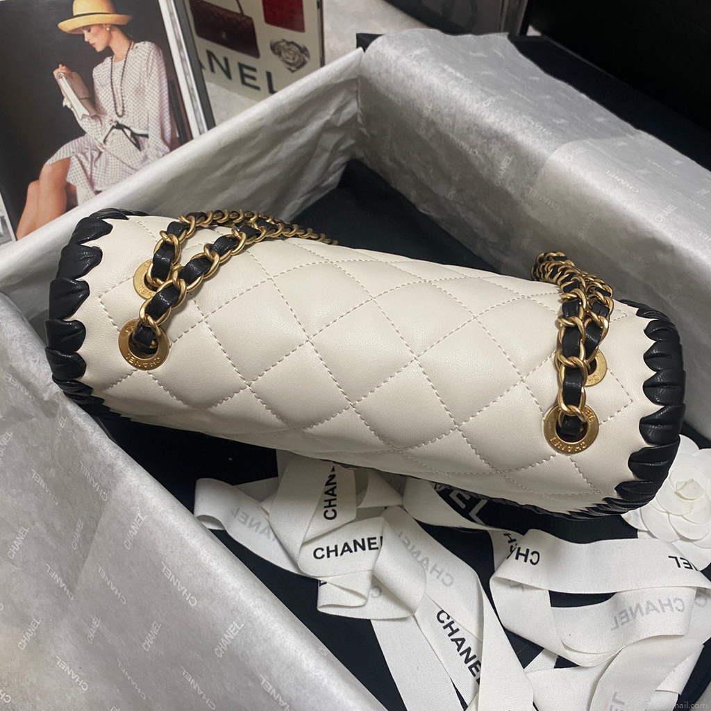 Chanel AS2496 Flap Bag Shoulder Bag Beige