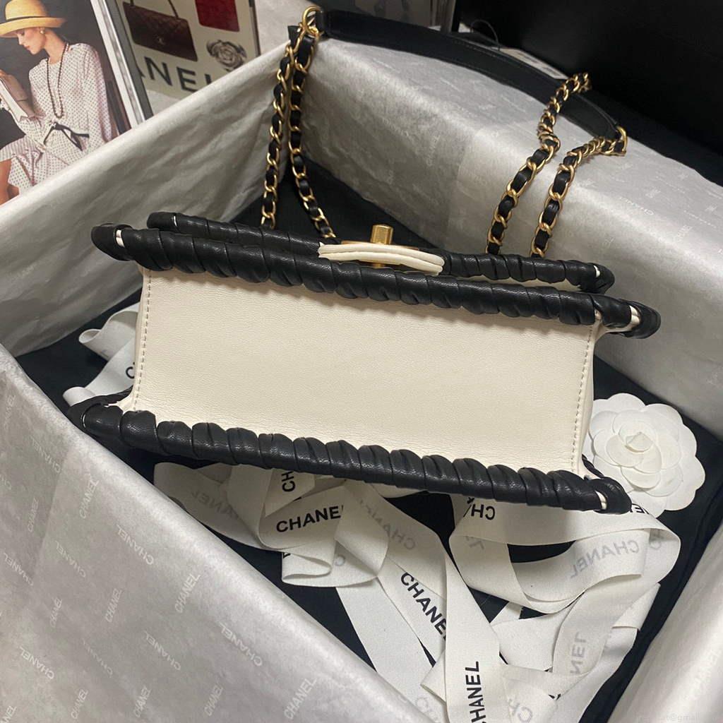 Chanel AS2496 Flap Bag Shoulder Bag Beige