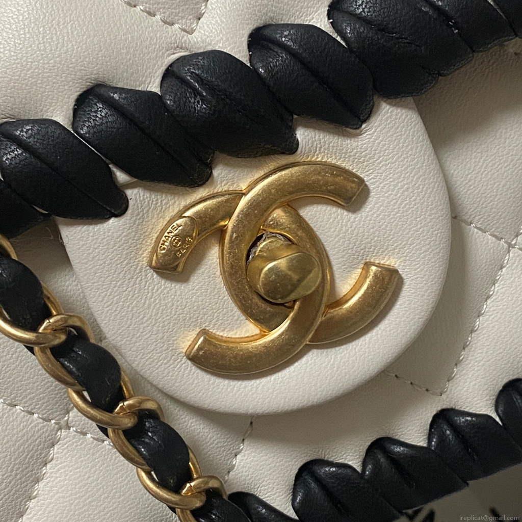 Chanel AS2496 Flap Bag Shoulder Bag Beige