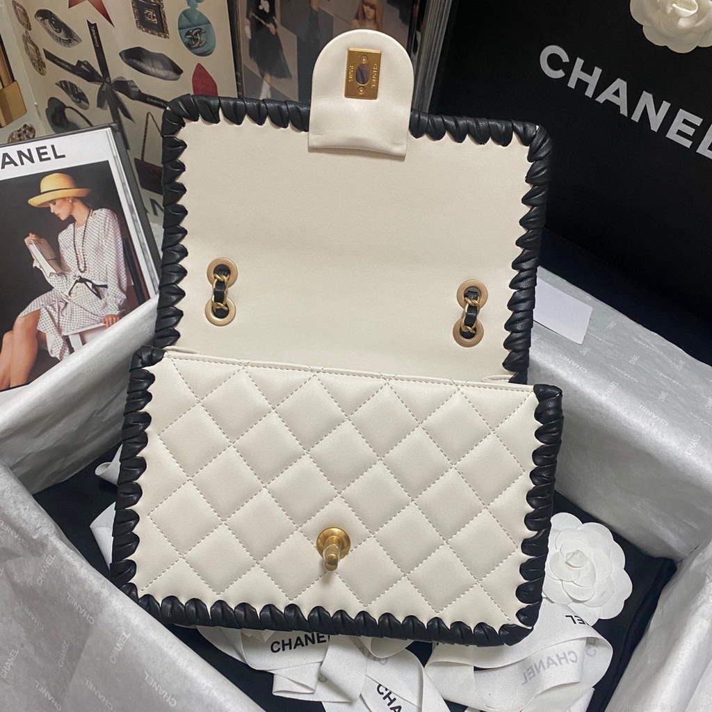 Chanel AS2496 Flap Bag Shoulder Bag Beige