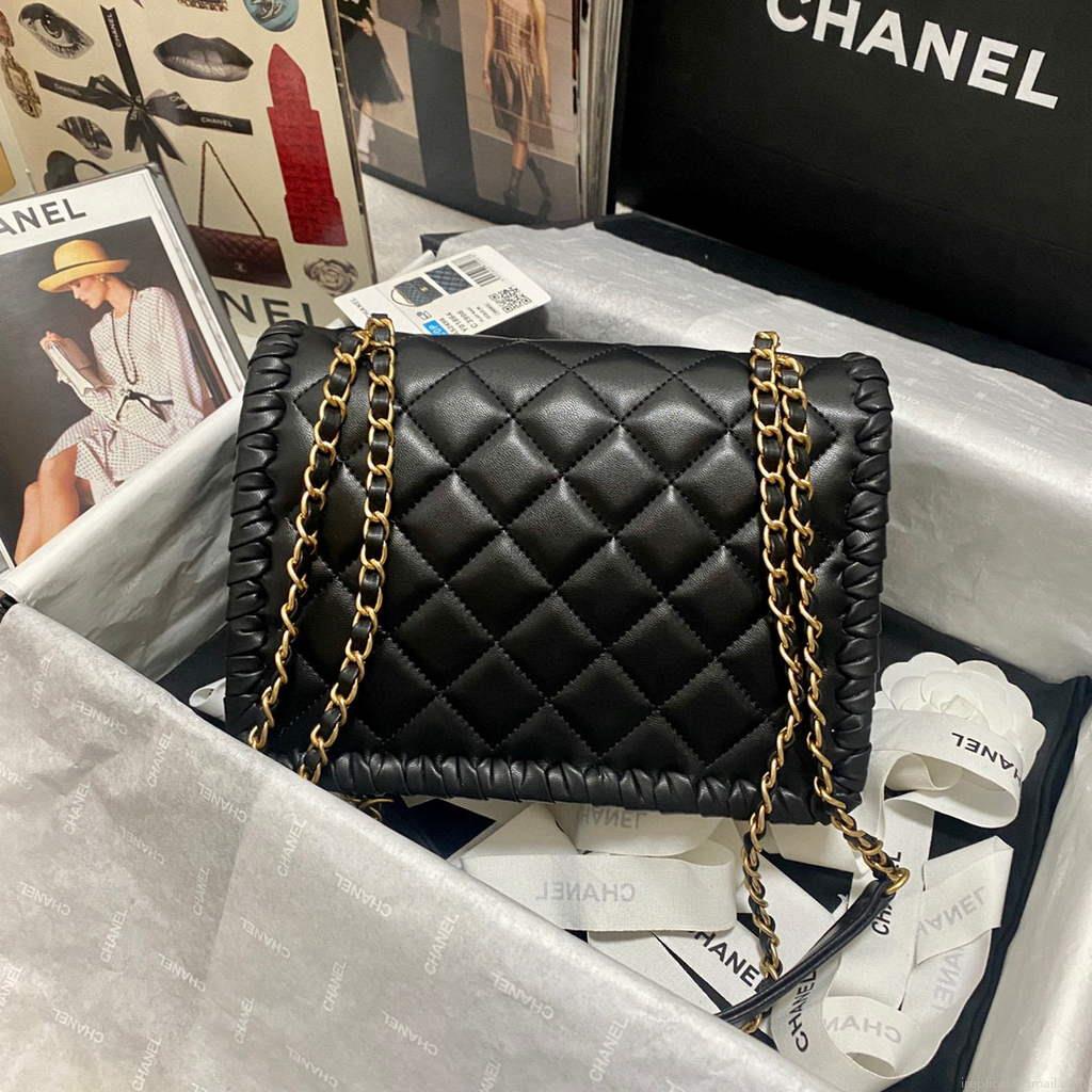 Chanel AS2496 Flap Bag Shoulder Bag Black