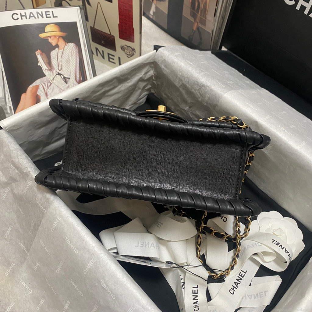 Chanel AS2496 Flap Bag Shoulder Bag Black