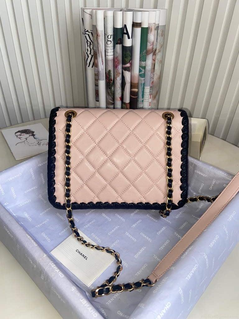 Chanel AS2496 Flap Bag Shoulder Bag Pink