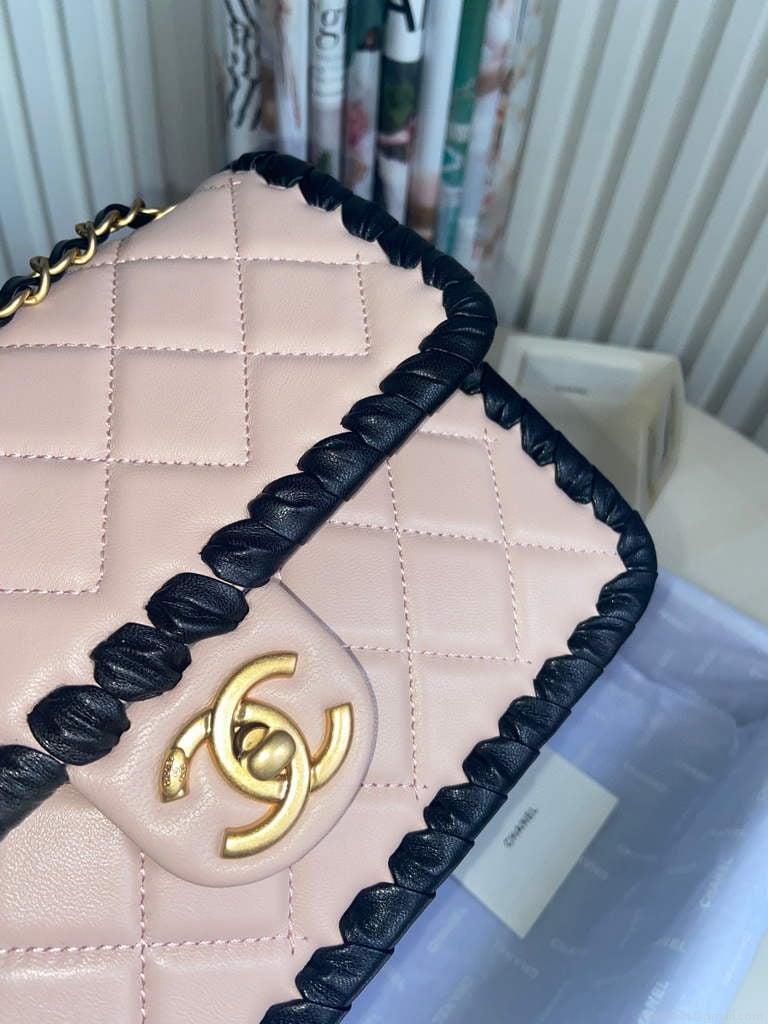 Chanel AS2496 Flap Bag Shoulder Bag Pink