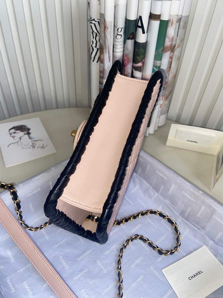Chanel AS2496 Flap Bag Shoulder Bag Pink