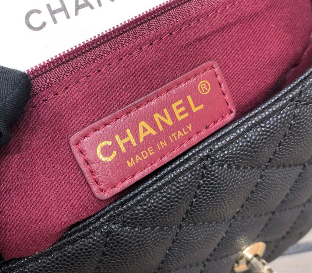 Chanel A92991 Large Flap Bag With Top Handle handBag Black