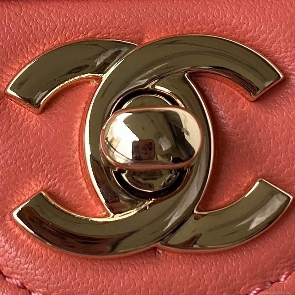 Chanel AS2927 heart clutch with chain Bag AP2784 Lambskin Pink