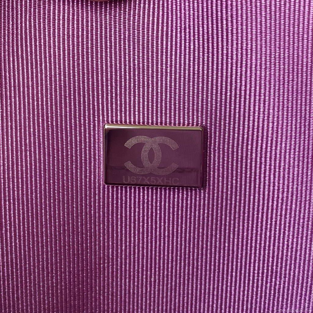 Chanel AS2927 heart clutch with chain Bag AP2784 Lambskin Purple