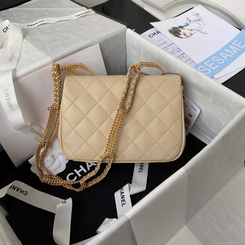 Chanel AS2975 Small Flap Bag Lambskin Aprocit
