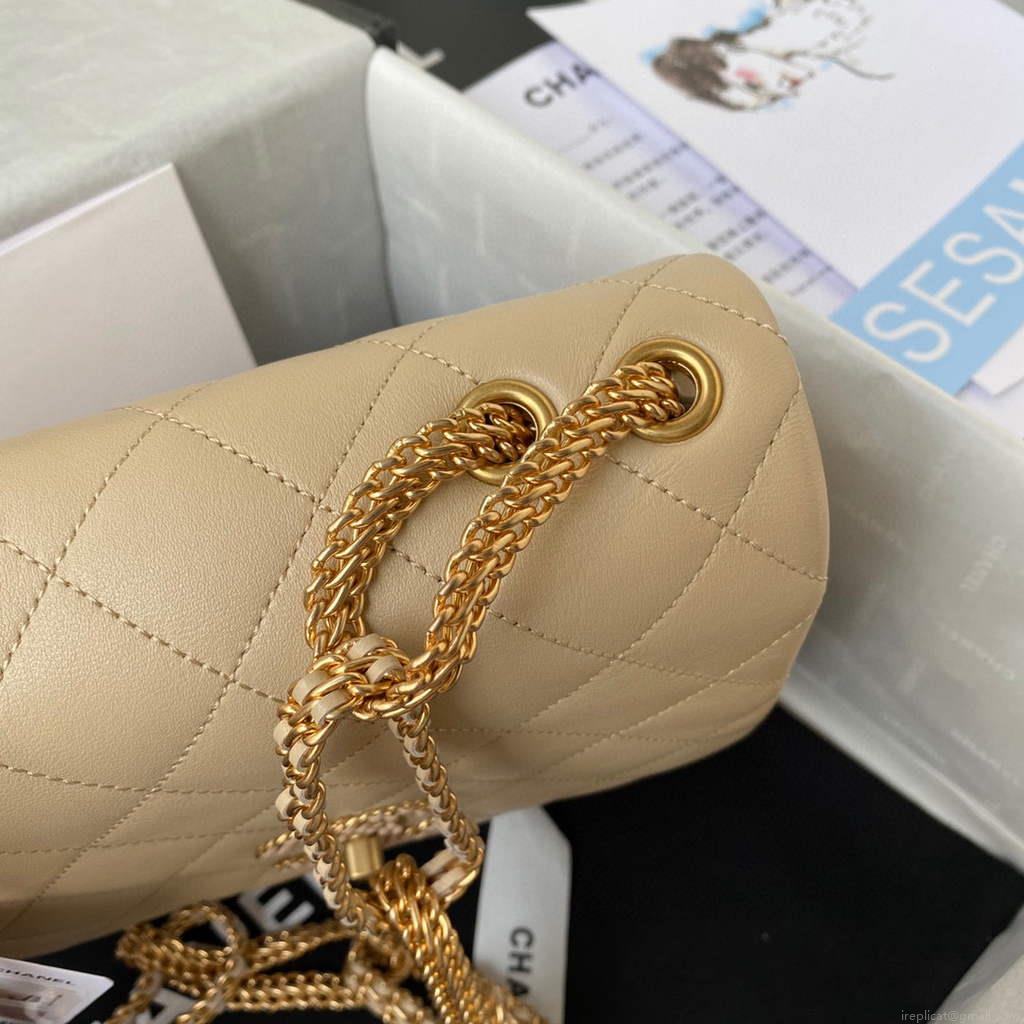 Chanel AS2975 Small Flap Bag Lambskin Aprocit