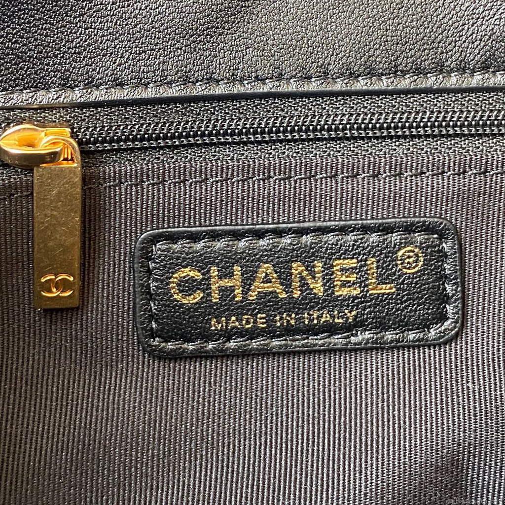 Chanel AS2975 Small Flap Bag Lambskin Black