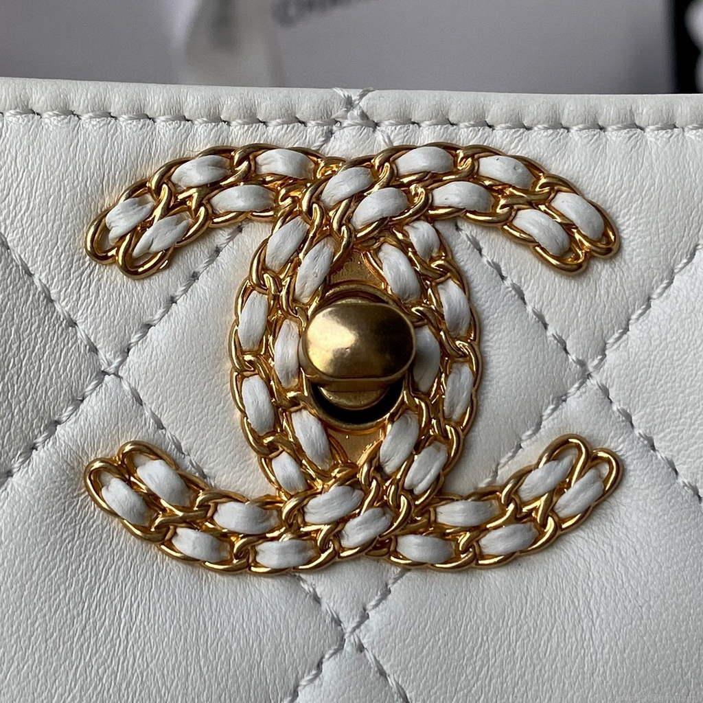 Chanel AS2977 Small Box Bag Shoulder bag White