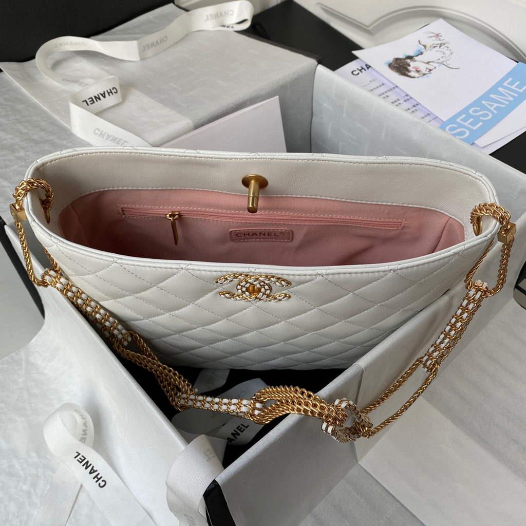 Chanel AS2977 Small Box Bag Shoulder bag White