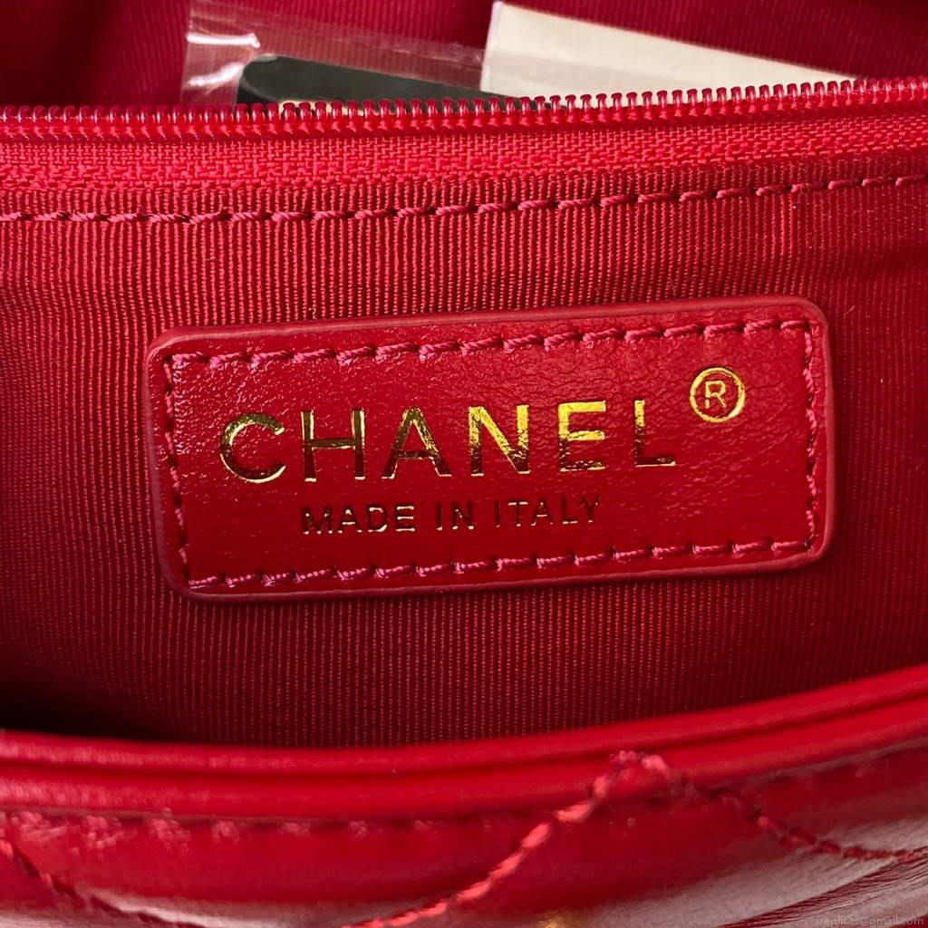 Chanel AS3000 Mini Flap Bag Calfskin Red