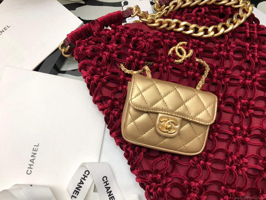 Chanel 99126 Small Box Bag Shoulder bag Red