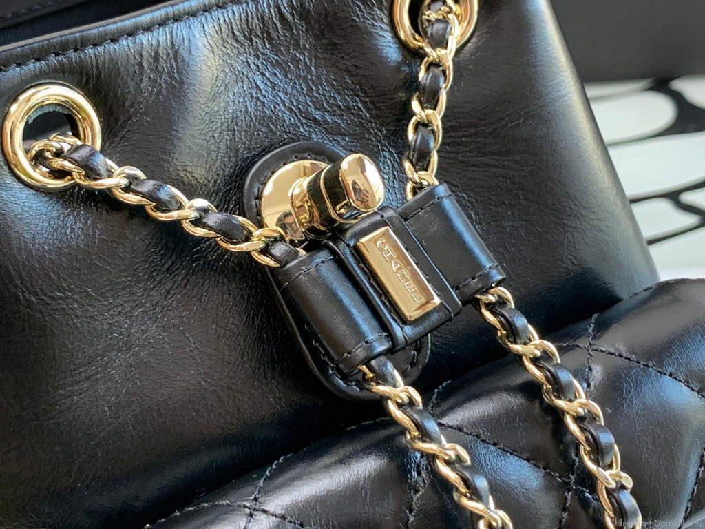 Chanel A99121 Backpack A3002 Calfskin Black