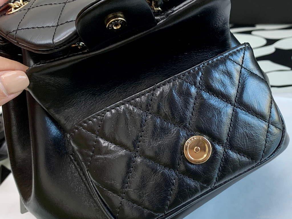 Chanel A99121 Backpack A3002 Calfskin Black