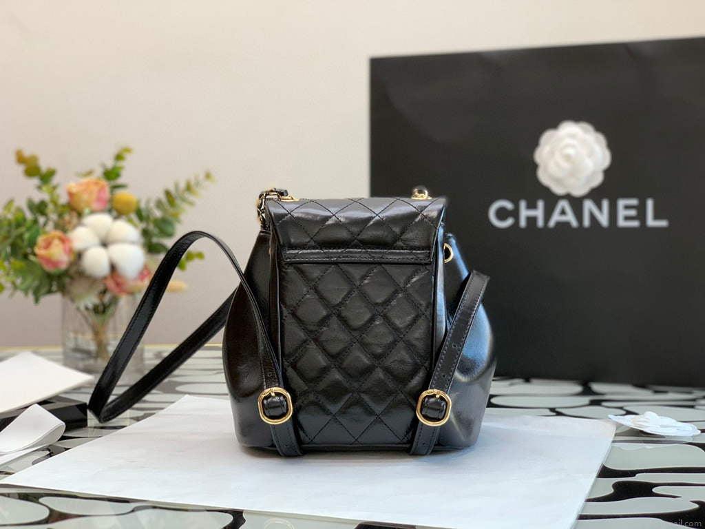 Chanel A99121 Backpack A3002 Calfskin Black
