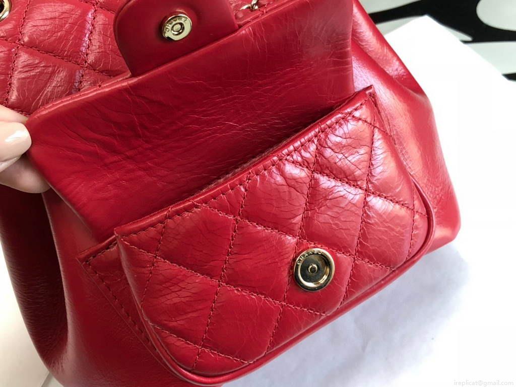 Chanel A99121 Backpack A3002 Calfskin Red