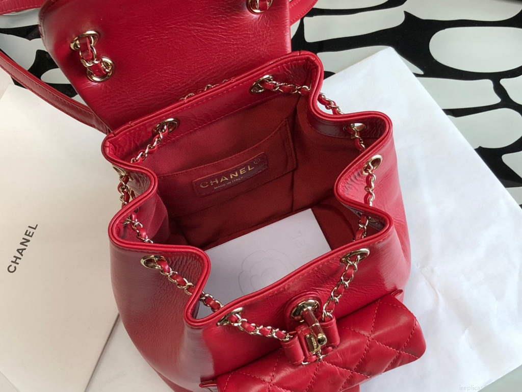 Chanel A99121 Backpack A3002 Calfskin Red
