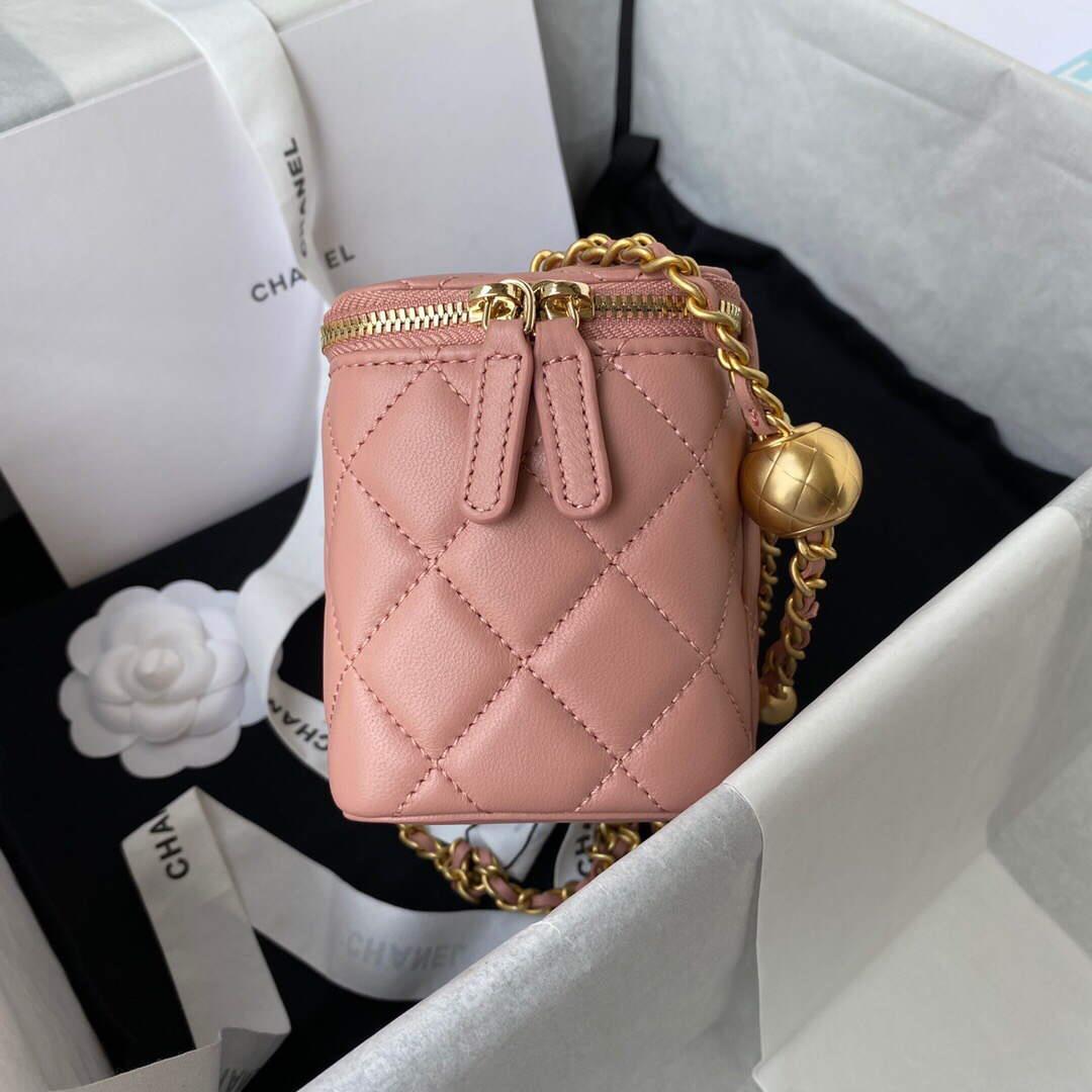 Chanel AP2303 Clutch With Chain in Lambskin Baby Pink