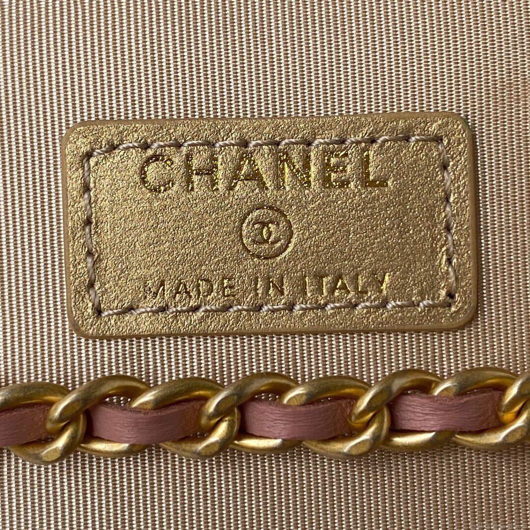 Chanel AP2303 Clutch With Chain in Lambskin Baby Pink