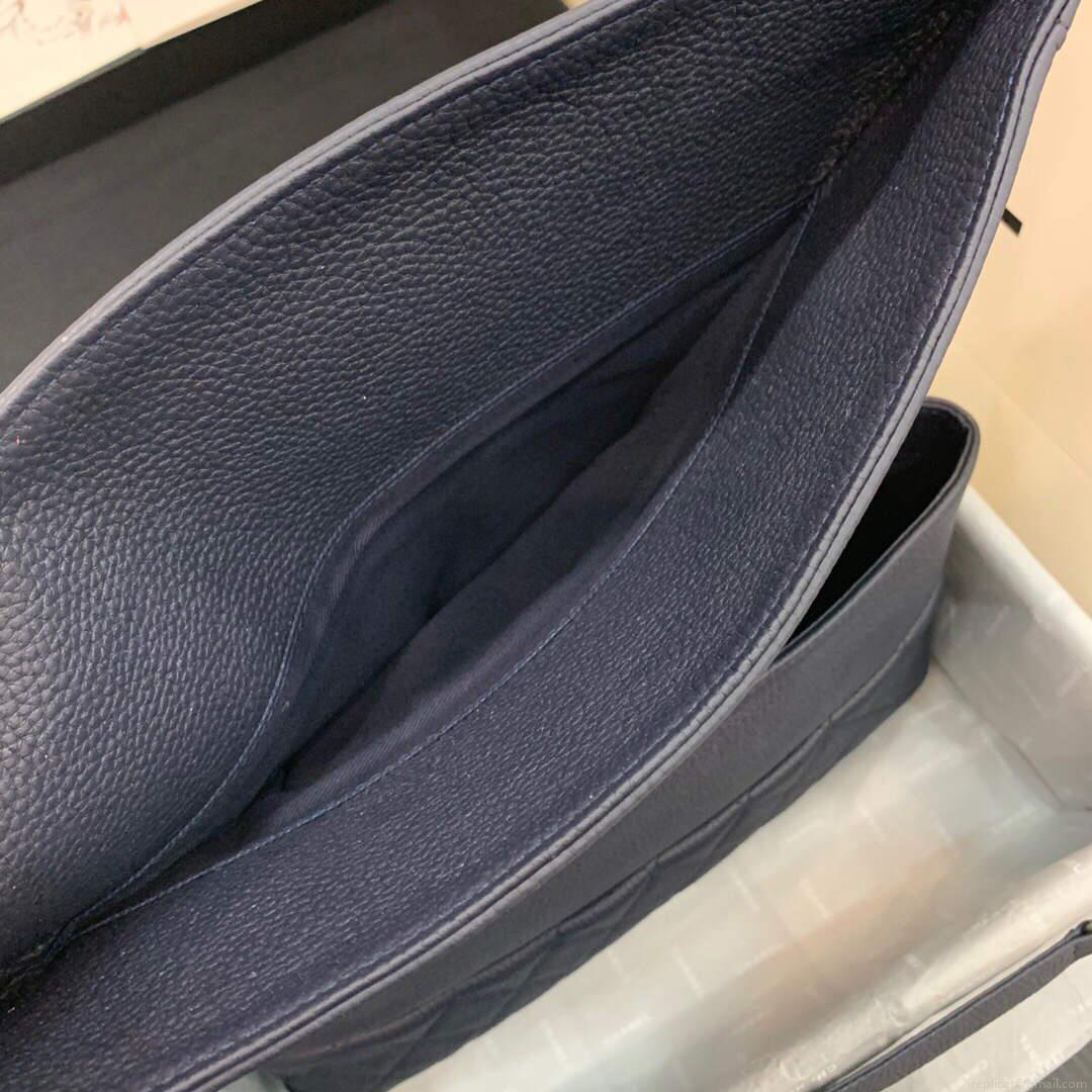 Chanel AS8095 Chanel Flap bag Calfskin Navy blue