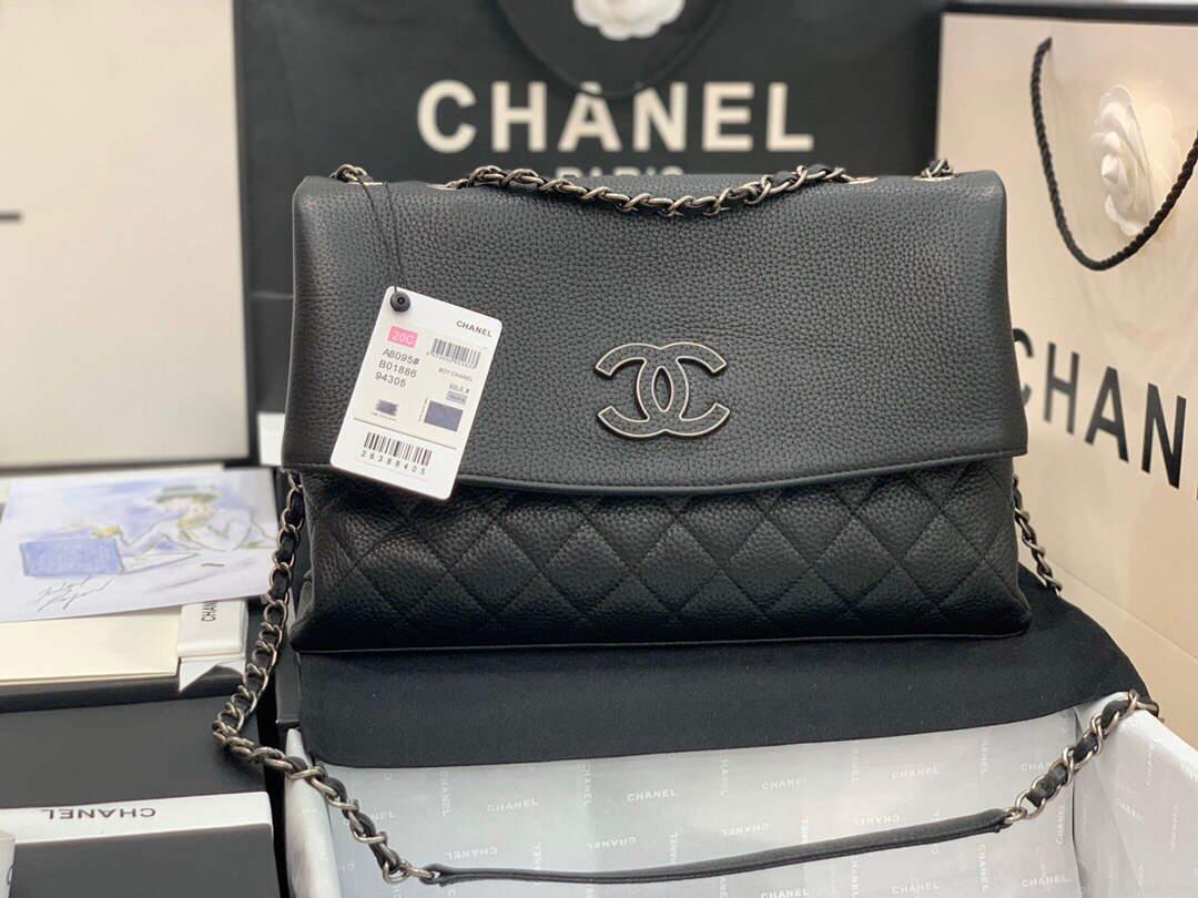 Chanel AS8095 Chanel Flap bag Calfskin Black