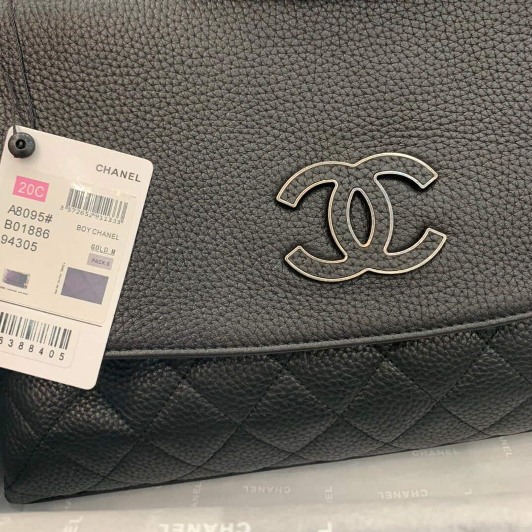 Chanel AS8095 Chanel Flap bag Calfskin Black