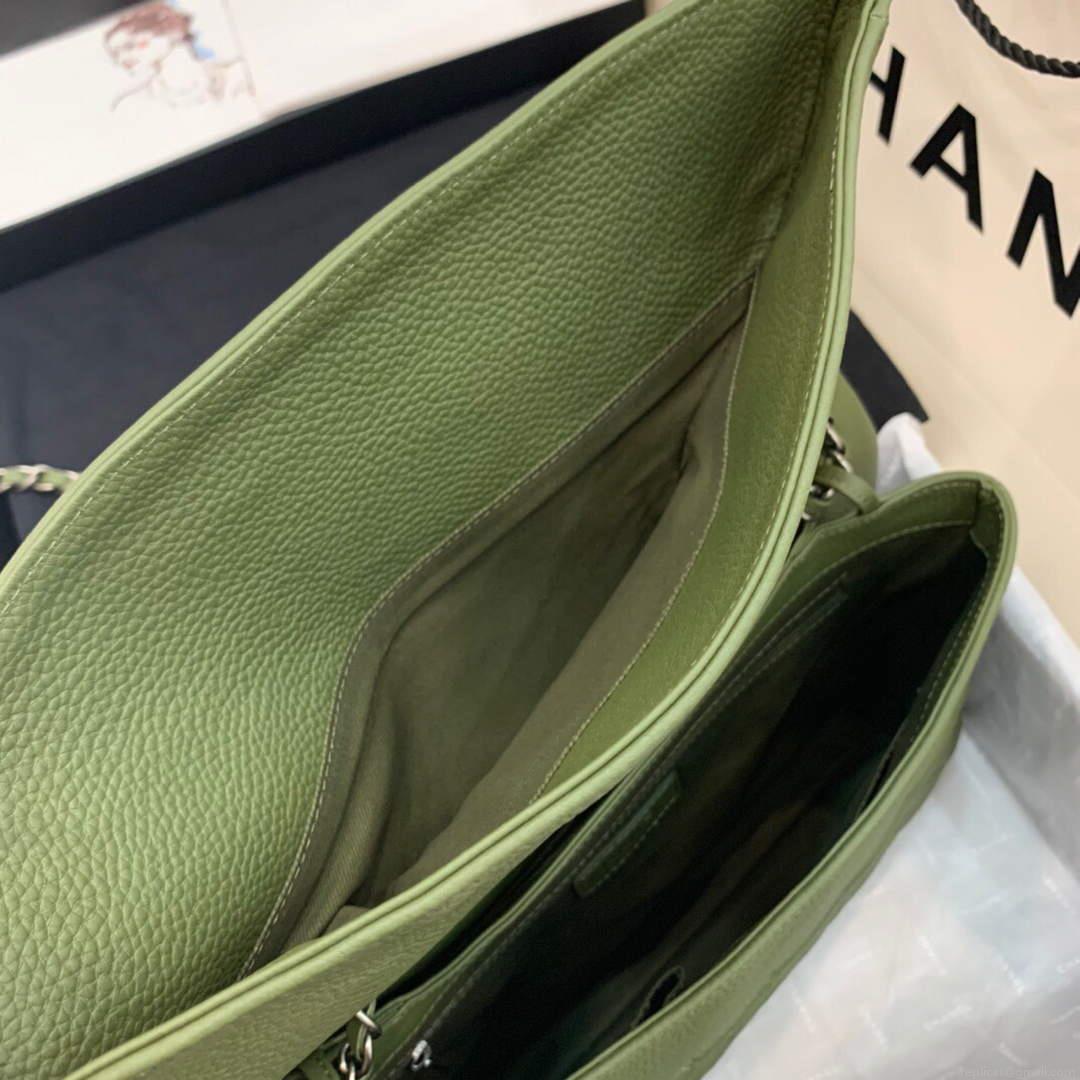 Chanel AS8095 Chanel Flap bag Calfskin Green