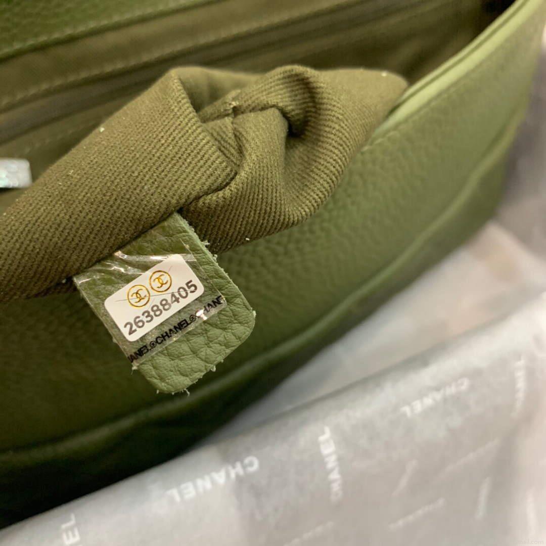 Chanel AS8095 Chanel Flap bag Calfskin Green
