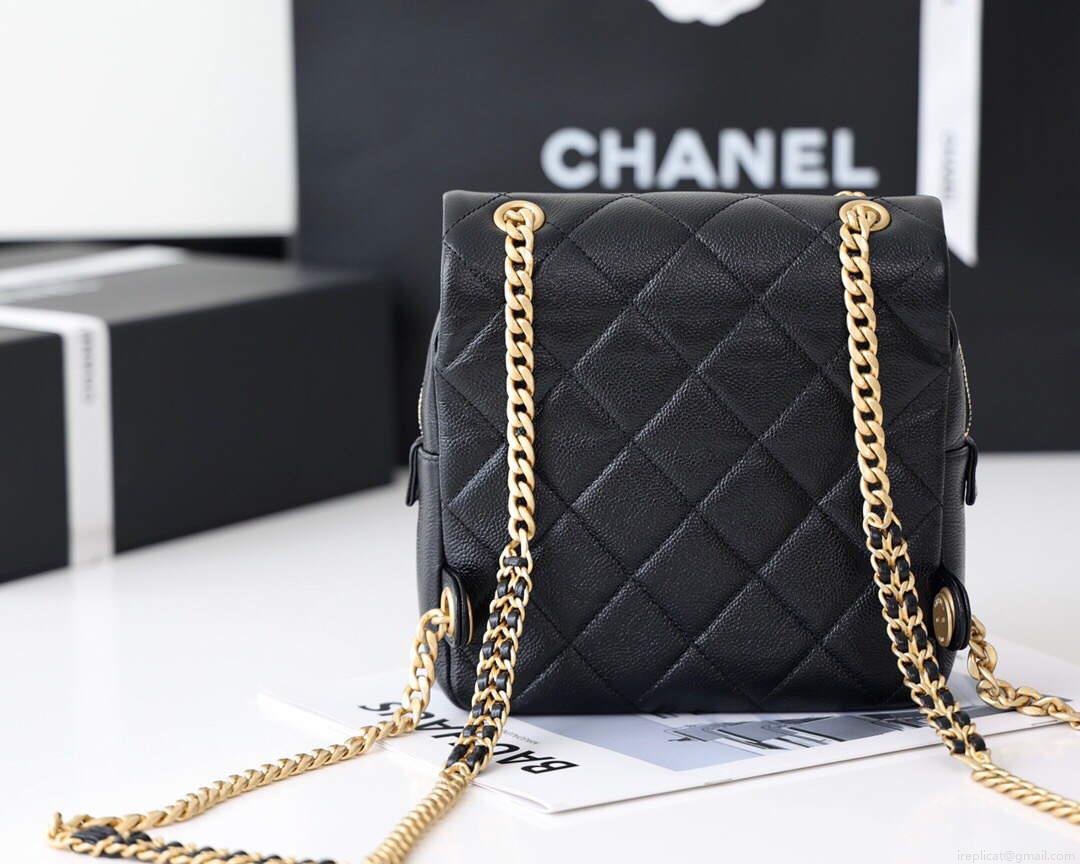 Chanel AS3108 Chanel flap bag Calfskin Black