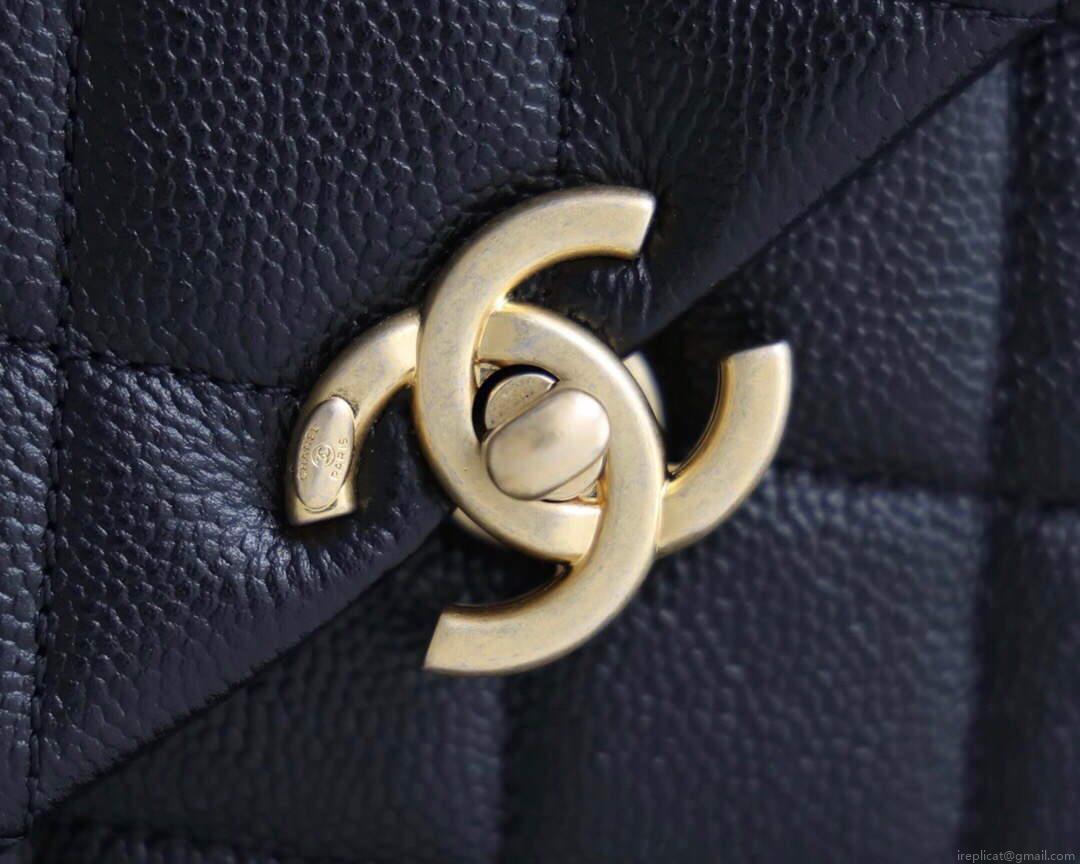 Chanel AS3108 Chanel flap bag Calfskin Black