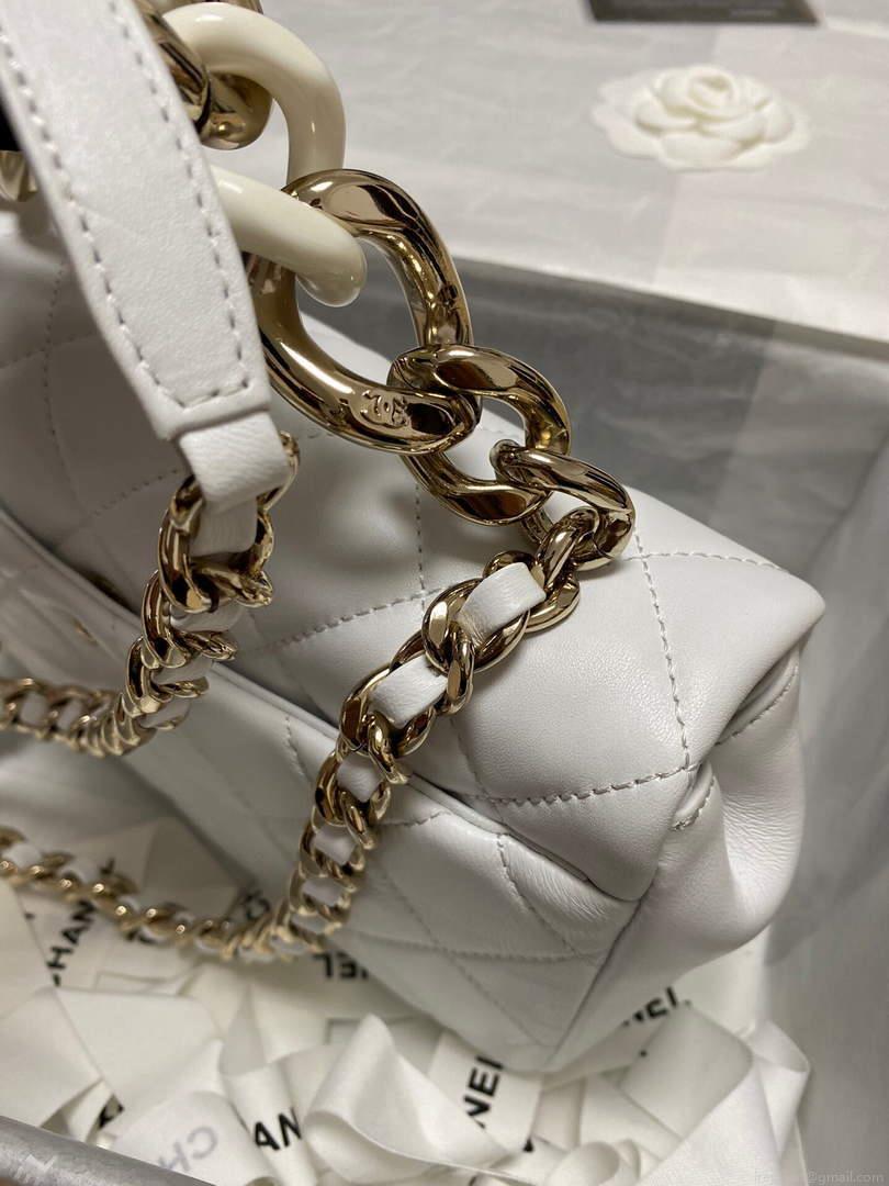 Chanel AS1353 Chanel flap bag Lambskin White