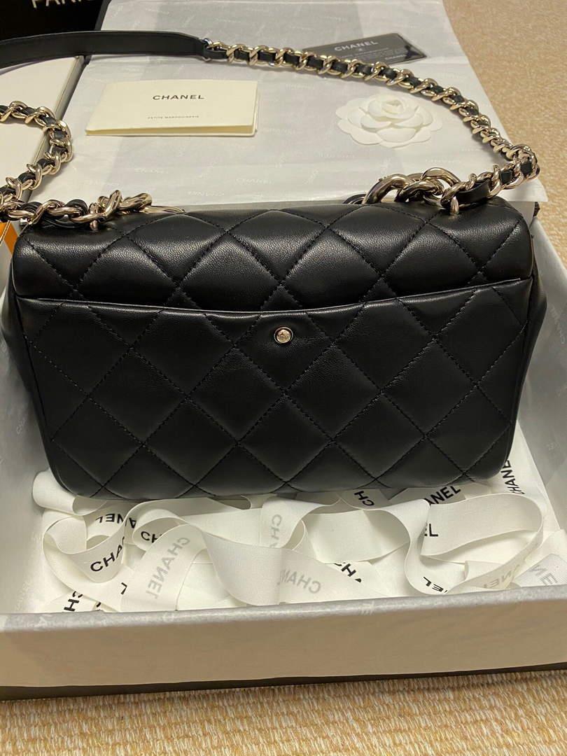 Chanel AS1353 Chanel flap bag Lambskin Black