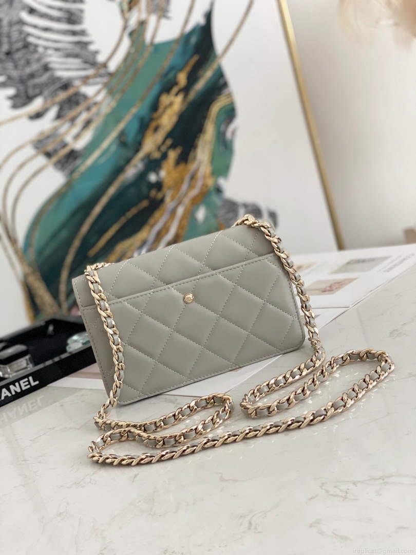 Chanel A81171 Chanel Flap bag Lambskin Grey