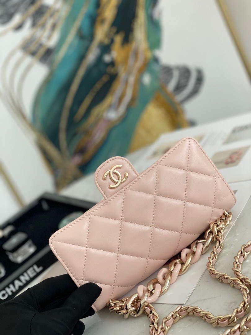 Chanel A81171 Chanel Flap bag Lambskin Pink