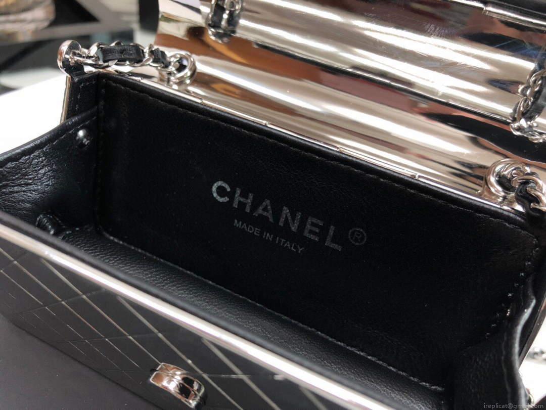 Chanel 99139 Chanel Flap Small bag Lambskin Metal Silver